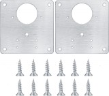 Set 2 elemente de reparare a balamalei, mzoLife&reg;, Otel inoxidabil, cu Suruburi