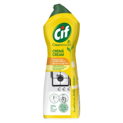 Crema curatat obiecte sanitare, Cif, lamaie, 700 ml foto