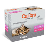 Cumpara ieftin Calibra Cat Pouch Premium Kitten Multipack, 12 x 100 g