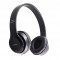 Casti Audio Wireless Bluetooth P47, Radio FM, Card SD, Microfon Incorporat, 10m, Pliabile, Negru