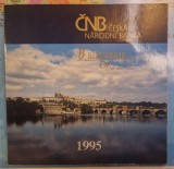 Set Monede Monetarie, Cehia, Czech, 1995, 9 monede, 1 jeton