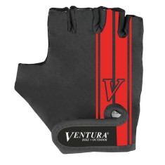 Manusi Ciclism VENTURA L/XL (Negru/Rosu) foto