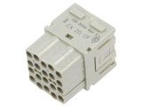 Conector ILME HDC CX 20 CF Insert Contact Mamă MIXO 20 pini 16A 600V