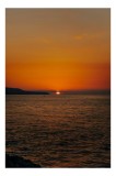 Tablou Canvas, "Apus de soare peste ocean liniștit", Apus, Ocean, Reflectare, Lumină, Orizont, Calm, Cer, Seară, Natură, &Icirc;nc&acirc;ntare, 26 x 39 cm, CMCLAS