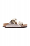 Birkenstock papuci Arizona Big Buckle femei, culoarea auriu, 1020882