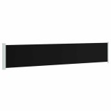 Cumpara ieftin Copertina laterala retractabila de terasa, negru, 117x614 cm