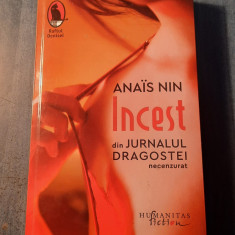 Incest din jurnalul dragostei Anais Nin