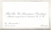Bnk div Carte de vizita cu felicitare olografa - Zoe Dumitrescu Busulenga