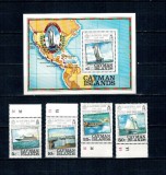 Insulele Cayman 1984 - Vapoare, Lloyd's, serie si colita neuzata