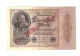 Bancnota Germania 1000000000 mark/marci 1923 supratipar pe 1000 mark/marci 1922, prefixul cu verde, stare buna