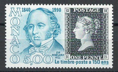 Monaco 1990 Mi 1956 MNH - 150-a aniversare a timbrelor foto