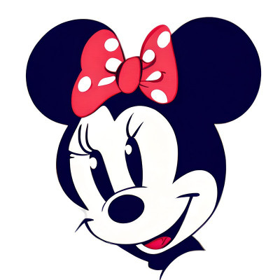 Sticker decorativ, Minnie, Rosu, 66 cm, 8342ST foto