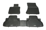 Set covorase auto din cauciuc BMW X5 (F15) 10.2013-03.2019, BMW X6 (F16) 01.2014-12.2019 presuri tip tavita din elastomer, marca Rezaw Plast