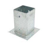 Suport aplicat pentru stalp patrat 91x91x150 mm din otel zincat