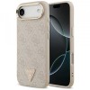Husa MagSafe pentru Apple iPhone 17 Air, Guess, 4G Triangle Logo, Roz Aurie