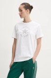 Converse tricou din bumbac femei, culoarea bej, 10027077-A04