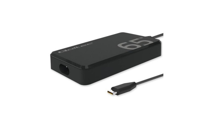 &Icirc;ncărcător de putere Qoltec 65W GaN Super Rapid SLIM | PD | 5-20V | 3.25A | USB-C 3.1 | Laptop | MacBook | Smartphone | + cablu
