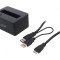 Stație de Andocare USB Neagră