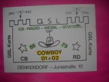 HOPCT 15175 COWBOY -GERMANIA --CARTE POSTALA RADIO AMATOR / RADIOAMATORI -CIRCULATA