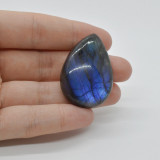 Cabochon labradorit albastru 39x27x9mm c370, Stonemania Bijou