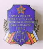 INSIGNA CONCURSUL FORMATIILOR ARTISTICE DIN ARMATA 1963 MINISTERUL APARARII ( CITITI DESCRIEREA )