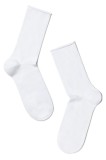 Șosete damă din bumbac fără elastic, Conte Elegant Comfort 000, 38-39 (25), Bordo