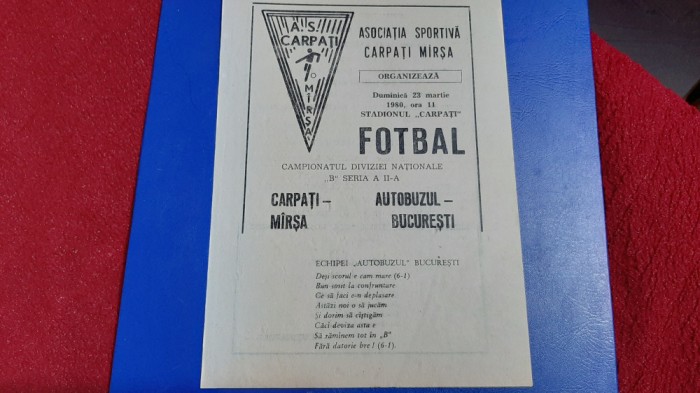 program Carpati Marsa - Autobuzul Buc.