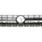 Grila radiator Volkswagen Caddy Iii (2k), 06.2015-, montare fata, negru/cromat, RapidAuto