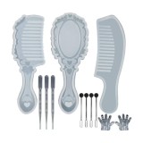 Set 12 piese matrite pentru rasina epoxidica, silicon, alb