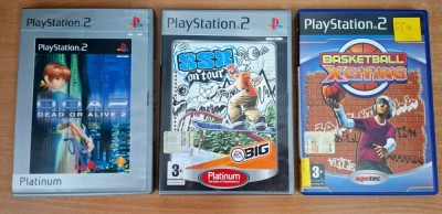 Pachet 3 jocuri PS2 PAL Playstation 2: DOA 2, SSX On Tour, Basketball Xciting foto