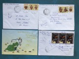 LOT DE 4 PLICURI POSTALE CIRCULATE NR. 2