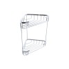Etajera Baie Inox, 2 Rafturi, 18x18cm, Montare Insurubare, Economisire Spatiu, Raft, Suport Prosoape