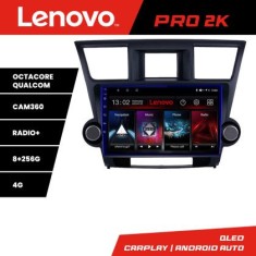 Navigatie Toyota Highlander 2007-2013 Android radio gps internet 8 core QLED 2K 8+256 360 Lenovo CarStore Technology