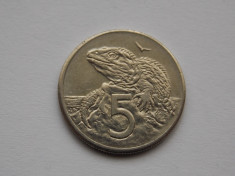 5 CENTS 1987 NOUA ZEELANDA foto