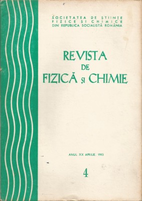 Rom&amp;acirc;nia, Revista de Fizică şi Chimie, nr. 4/1983 foto
