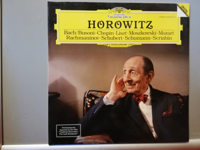 Horowitz : Bach/Chopin/Rachmaninoff/Schumann (1985/Deutsche/RFG) - VINIL/NM+