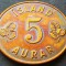 Moneda 5 AURAR - ISLANDA, anul 1966 *cod 2486 - MODELUL MARE = MAI RARA!