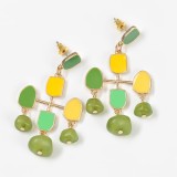 Cercei lungi cu pietre naturale