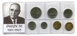 q639 RPR ROMANIA SET MONEDE INFOLIATE ANII 1960 GHEORGHE GHEORGHIU-DEJ