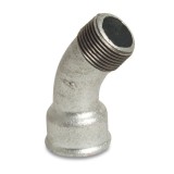 Fiting filet fontă maleabilă cot 45&deg; 3/4" IG x 3/4" AG