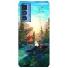 Husa compatibila cu Motorola Edge 20 Lite model Deep into nature, Silicon, TPU, Viceversa, Transparent, Carcasa