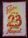 PM333N Material de propagandă comunistă, Trăiască 23 August și cu stema PMR
