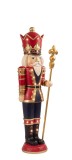 Figurina Craciun Soldat polirasina multicolora 24 leduri 45,7x36,8x152,4h