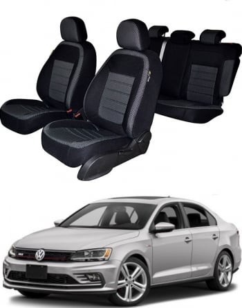 Set huse SCAUN Originale VOLKSWAGEN JETTA 2010 - 2018 bancheta fractionata