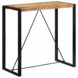 Masă de bar, 110x55x110 cm, lemn masiv de mango nefinisat
