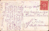 HST CP47 Carte postala 1917 către voluntar Mihai Muntean IR43 Caransebeș, Circulata, Printata