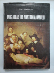 MIC ATLAS DE ANATOMIA OMULUI - DEM. THEODORESCU - ed. a 2a revizuita 1982 foto