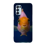 Husa compatibila cu Oppo A15s model Hi I&amp;#039;m Fish, Silicon, TPU, Viceversa, Transparent, Carcasa
