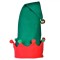 Caciulă Crăciun, Model Mos Crăciun-Pitic, Verde-Roșu, Mărime 43cm