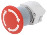 Comutator de Siguranță 22mm Roșu 2 Poziții